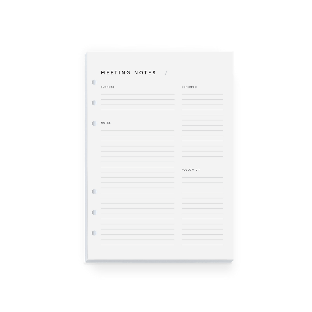 Meeting Notes Desk Tool - Full Focus